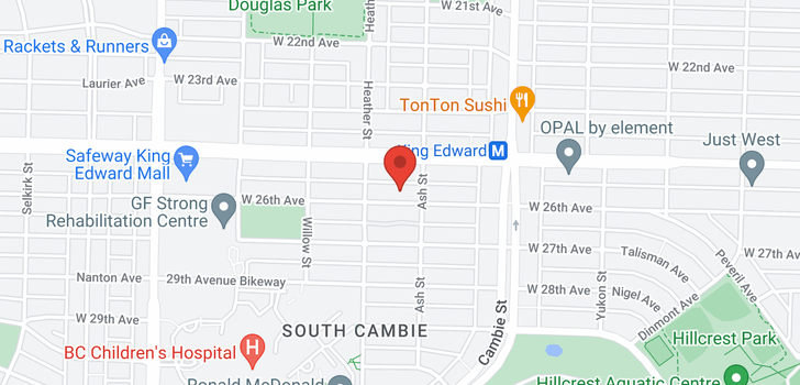 map of 637 W 26TH AVENUE